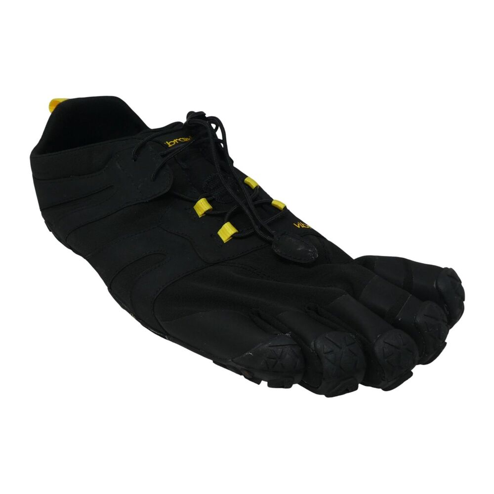 Vibram Five Fingers V-Trail 2.0 Black Yellow Running Trail Barefoot Shoes